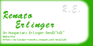 renato erlinger business card